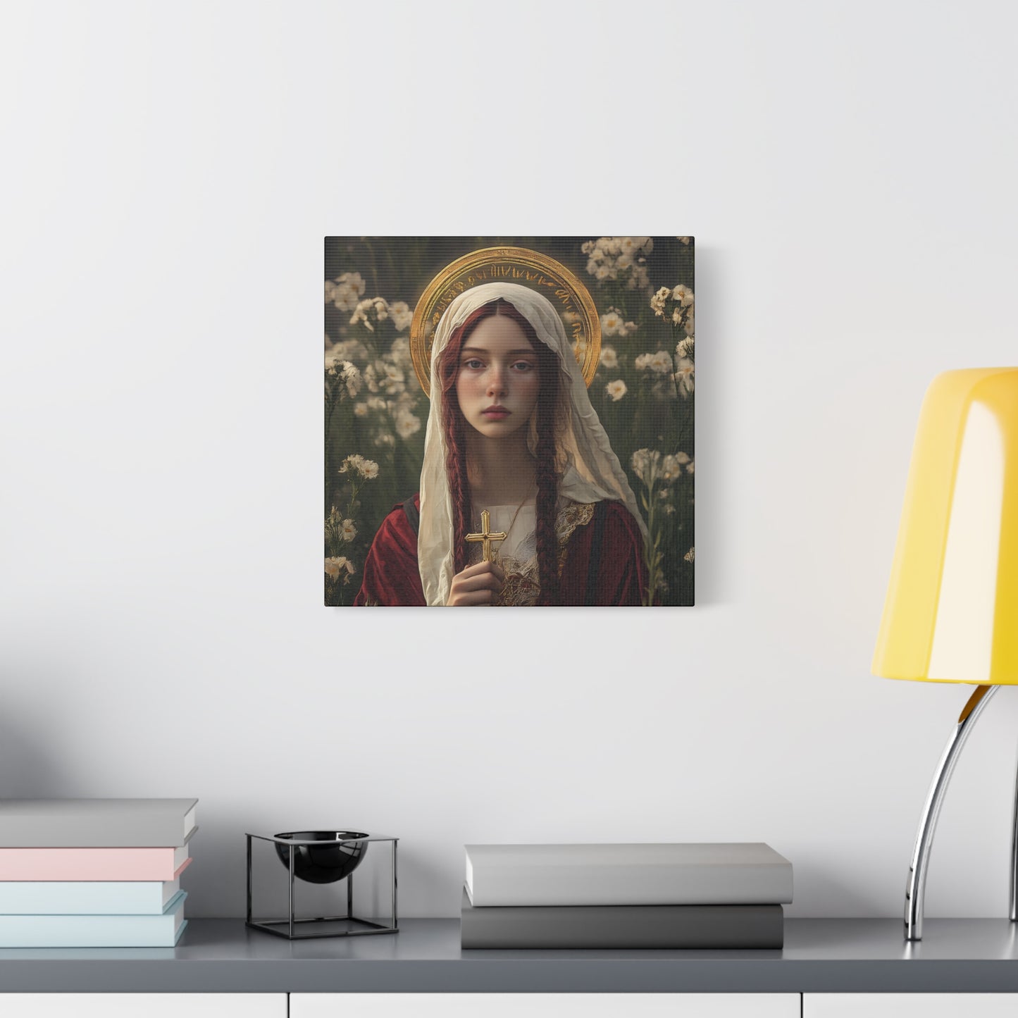 Saint Hilaria - Gallery Wrapped Canvas - Print - Religious Art for your Home - Catholic Art