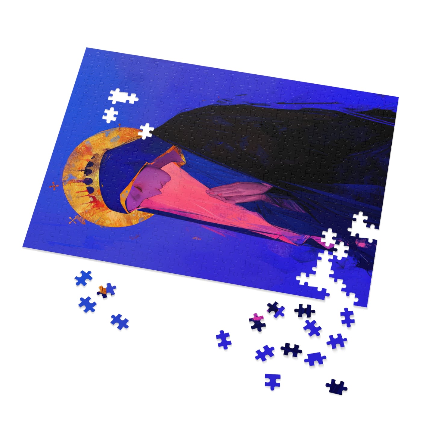 Mary, Mother of God - Blessed Among Women - Puzzle and Keepsake Tin - Religious (30, 110, 252, 500,1000) - Religious Catholic Puzzle Art