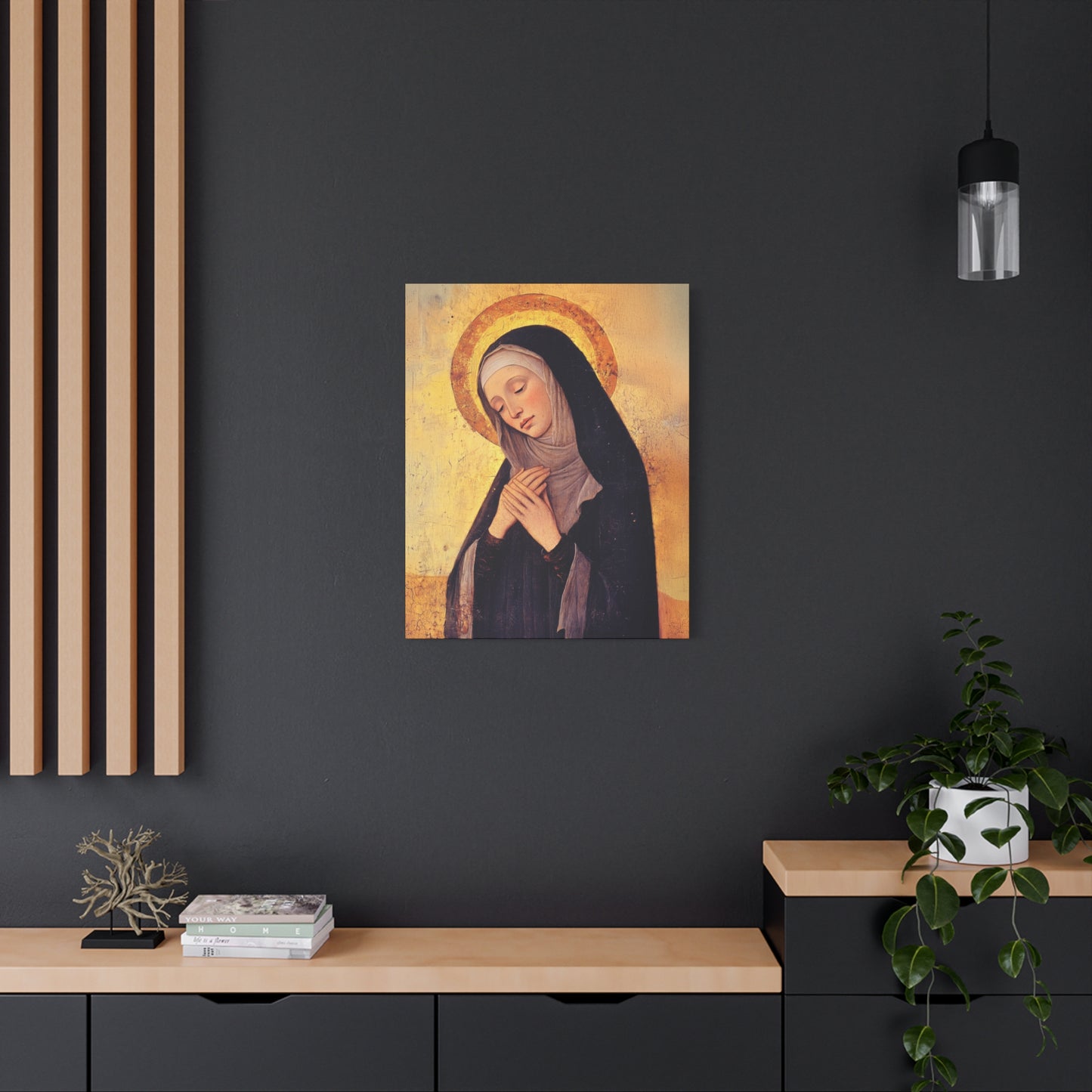 Saint Syncletica of Alexandria - Desert Mother - Gallery Wrapped Canvas - Print - Religious Art for your Home - Catholic