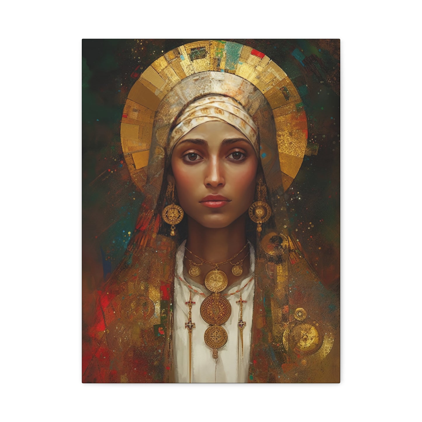 Saint Julia of Carthage - Museum Wrapped Canvas - Sanctified Souls Print - Religious Art for your Home