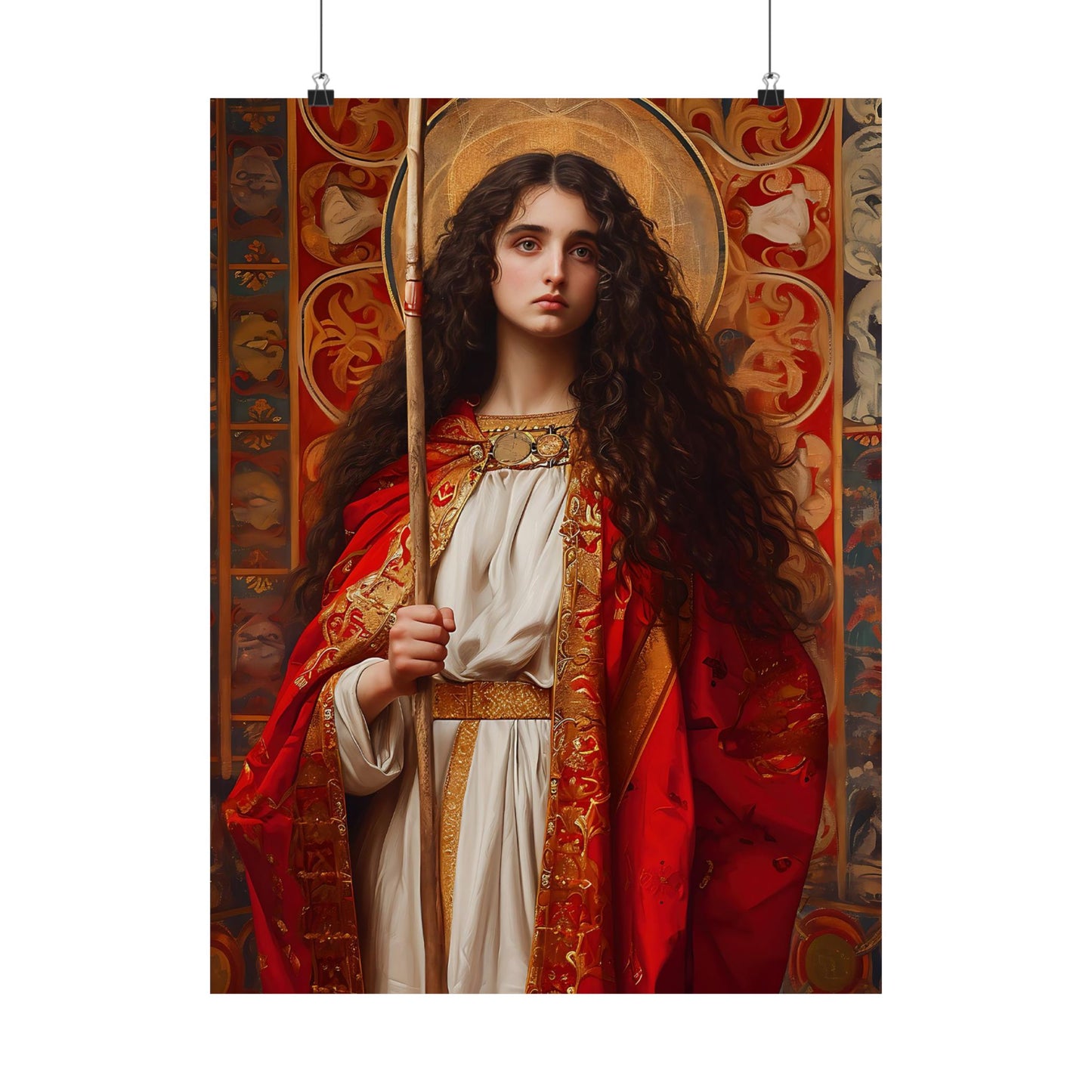 Saint Adela of Normandy - Sanctified Souls Print - Multiple Sizes - Premium Matte Vertical Posters