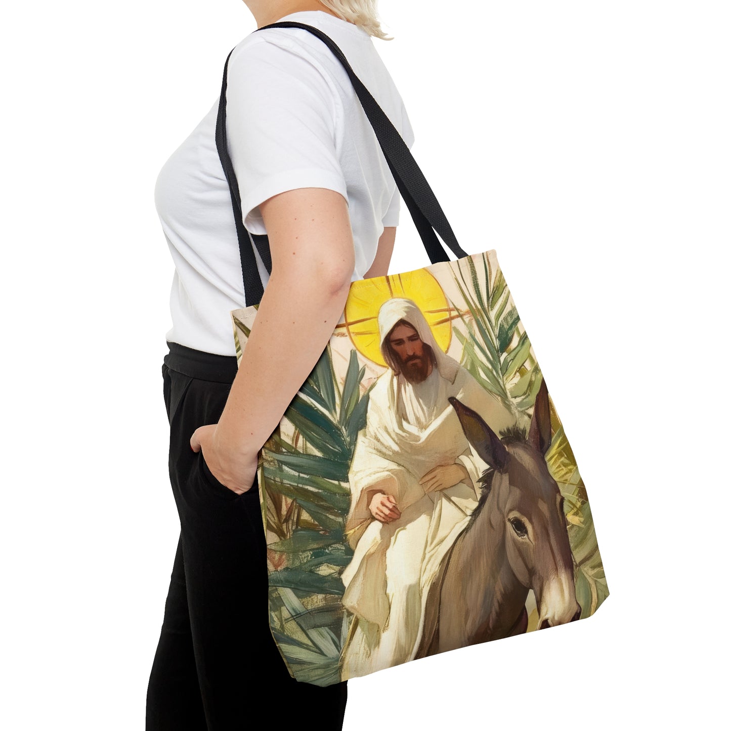Benedictus Qui Venit (Blessed is He who comes) Tote Bag - Large Medium Small Faith Art Bag - Catholic Faith Purse - Double Sided