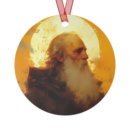 Saint Samson of Dol Metal Ornament - Religious Holiday Christmas Ornament and Keepsake - Catholic Keepsake - Religious Gift