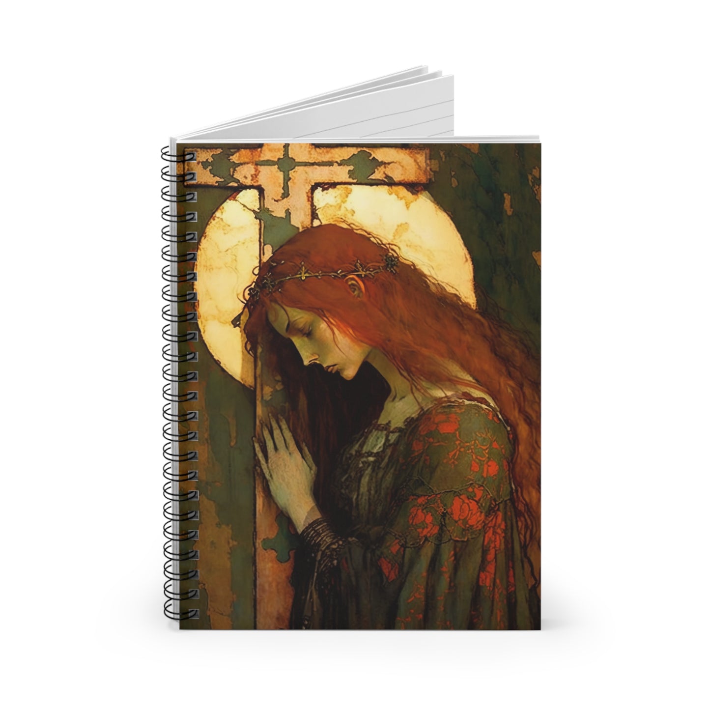 The Eternal Hope of Mary Magdalene Journal - Sanctified Souls Art - Religious Based Notebook - Spiral Notebook - Ruled Line - Catholic Art
