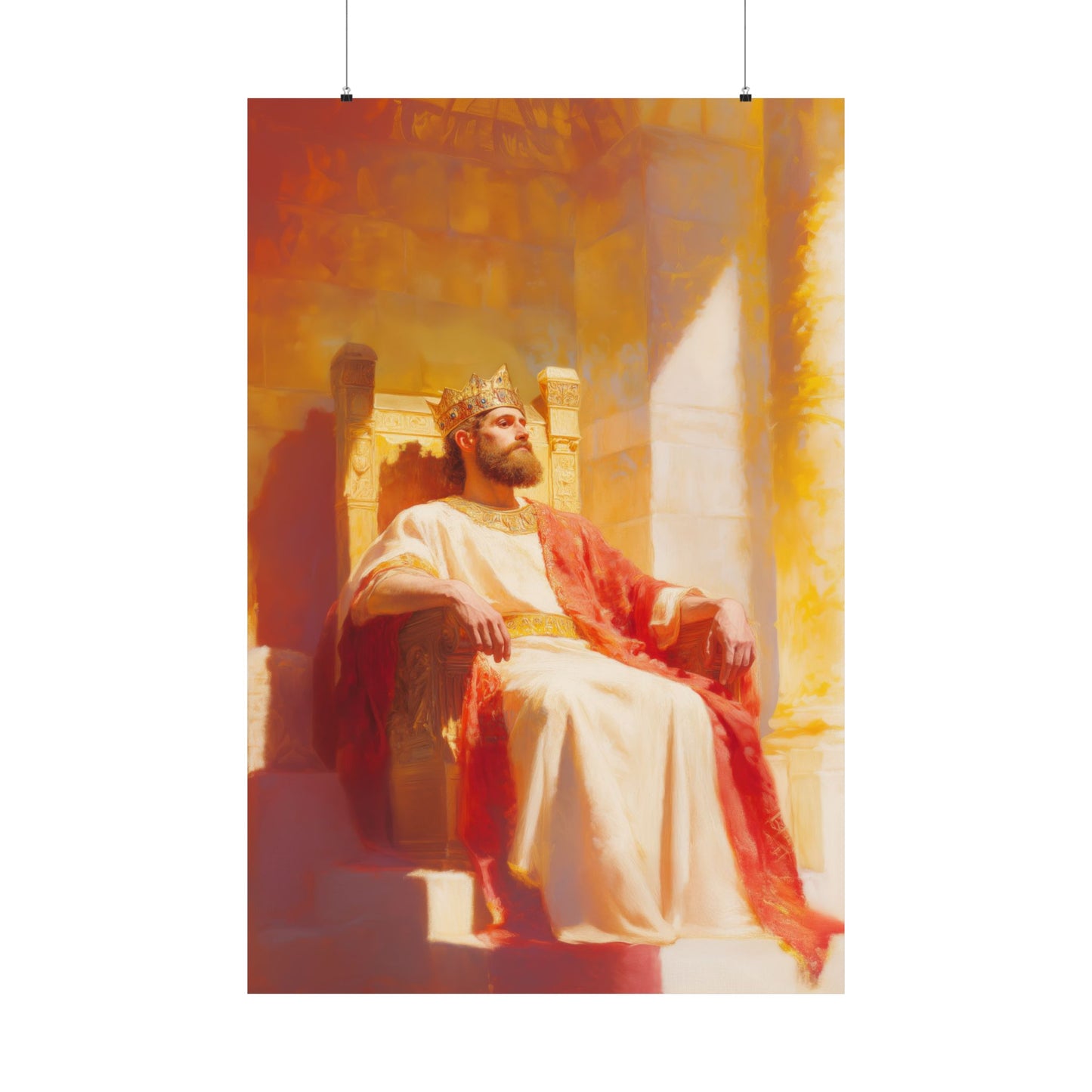 King Solomon: Keeper of God's Understanding - Sanctified Souls Print - Multiple Sizes - Premium Matte Vertical Posters