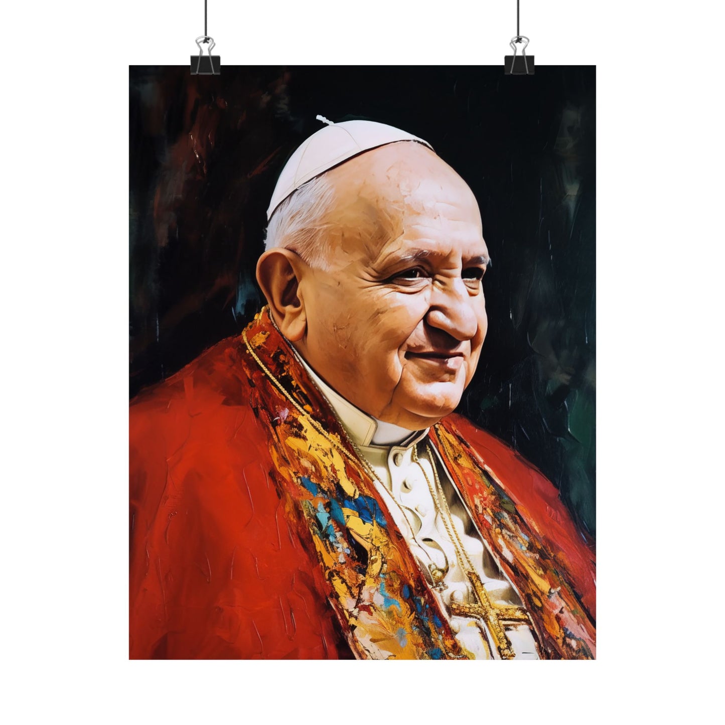 Pope Saint John XXIII - Sanctified Souls Print - Multiple Sizes - Premium Matte Vertical Posters