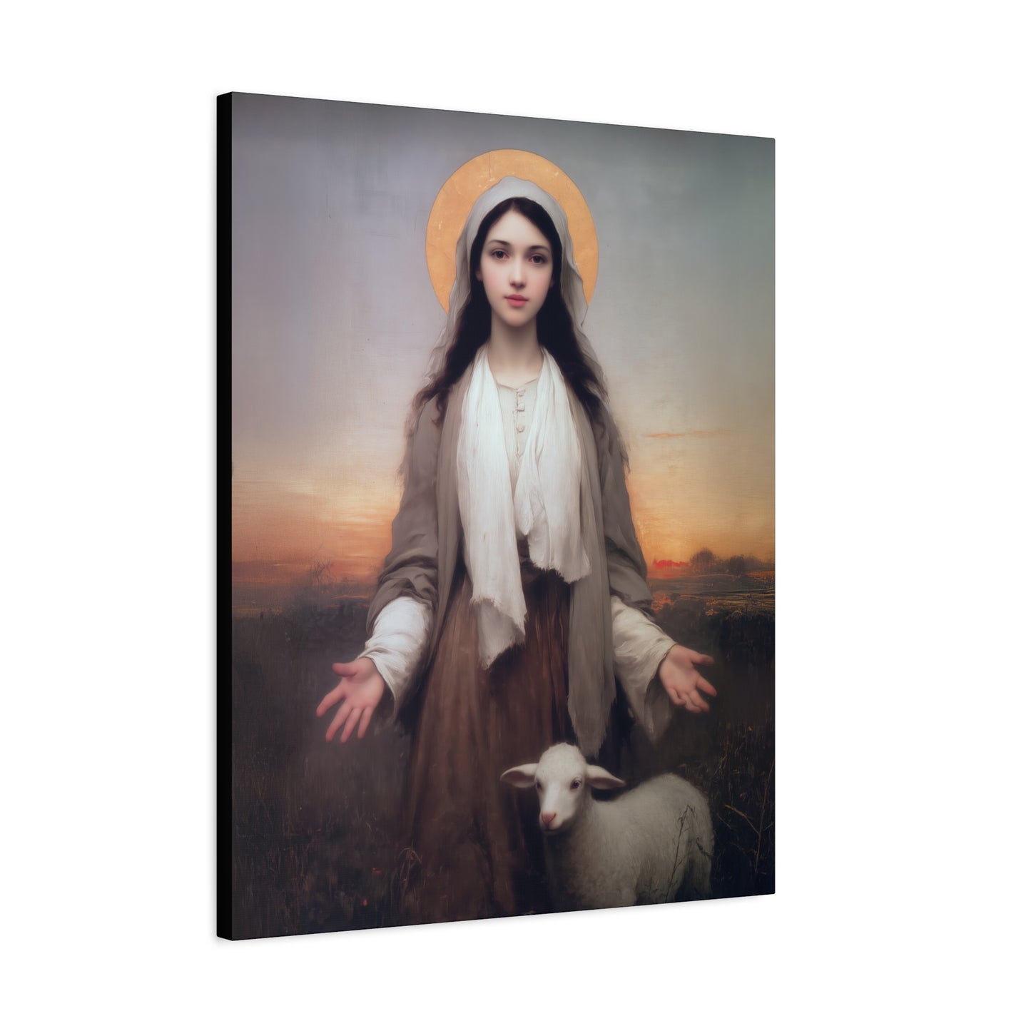 Saint Germaine Cousin - Gallery Wrapped Canvas - Print - Religious Art for your Home - Catholic Art