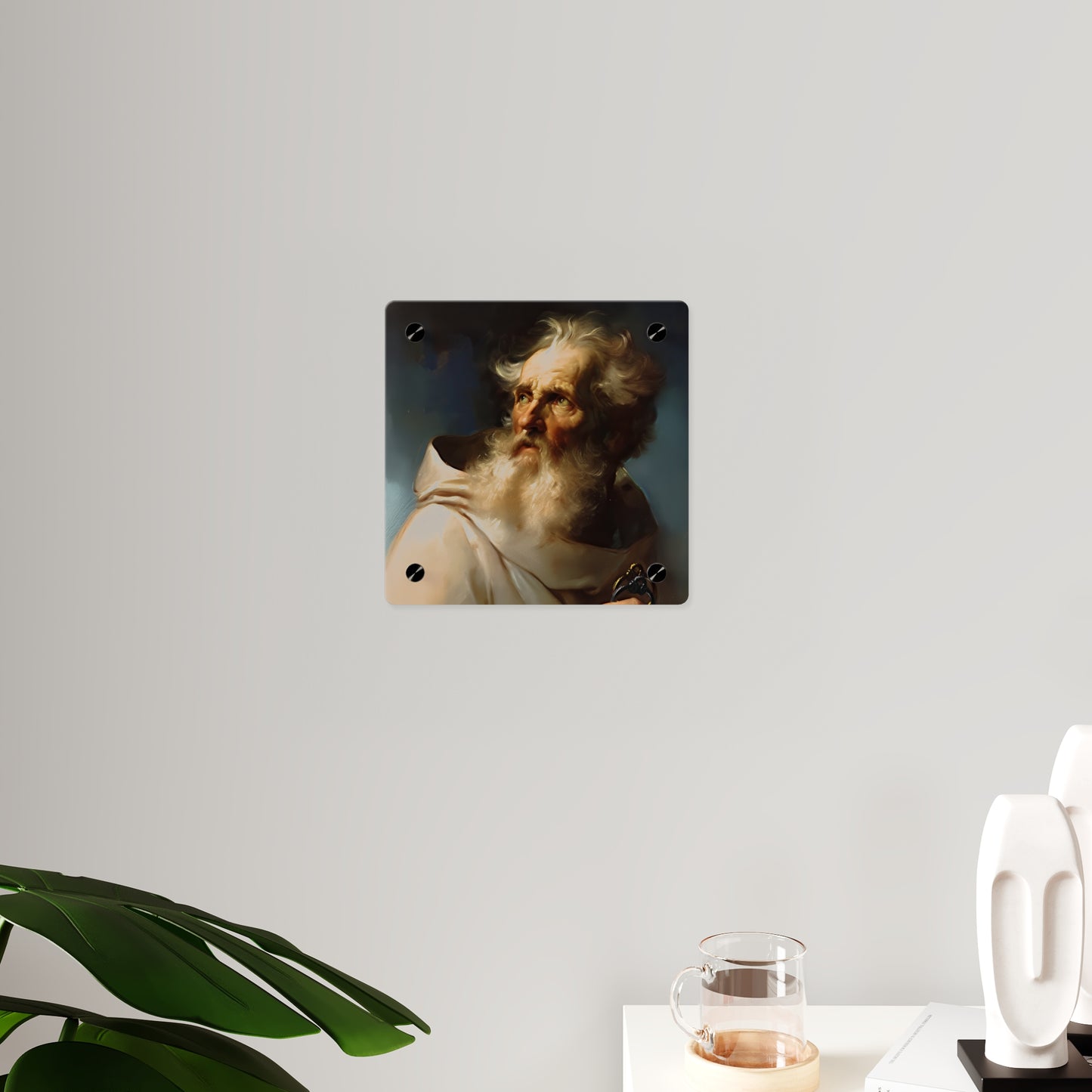 Saint Peter Acrylic Wall Art Panel - Ready to Hang Acrylic Print - Catholic Apostle Art - Patron saint Art