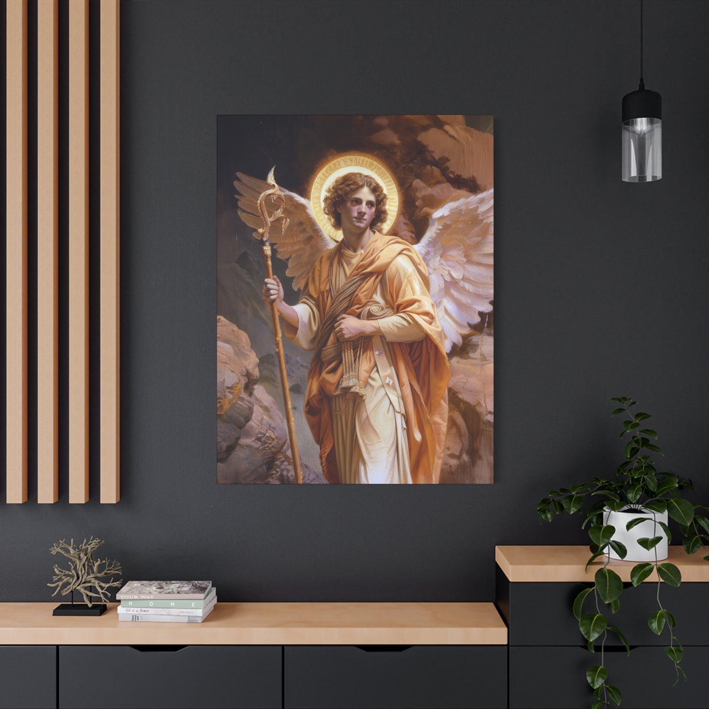 Saint Raphael the Archangel - Gallery Wrapped Canvas - Print - Religious Art for your Home - Catholic
