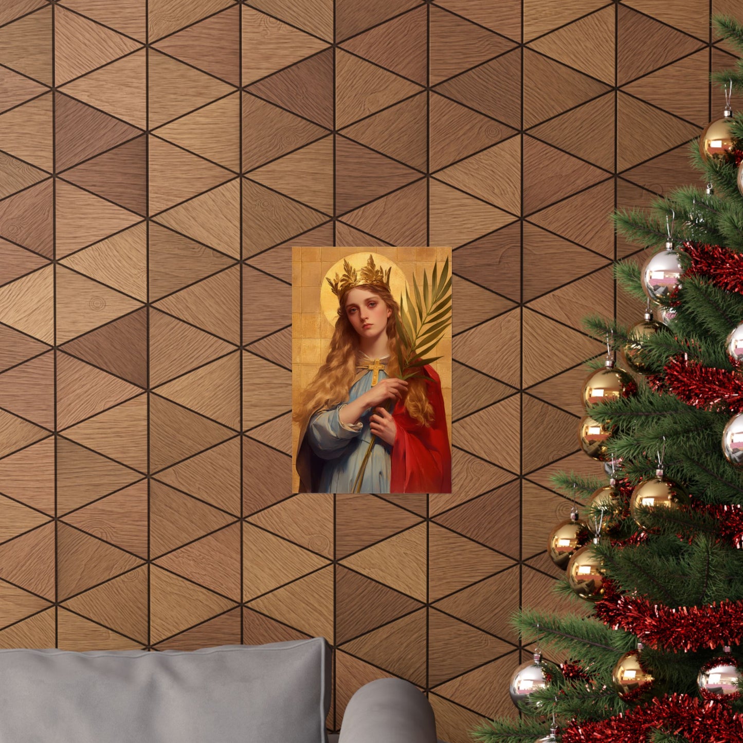 Saint Agrippina - Sanctified Souls Print - Multiple Sizes - Premium Matte Vertical Posters