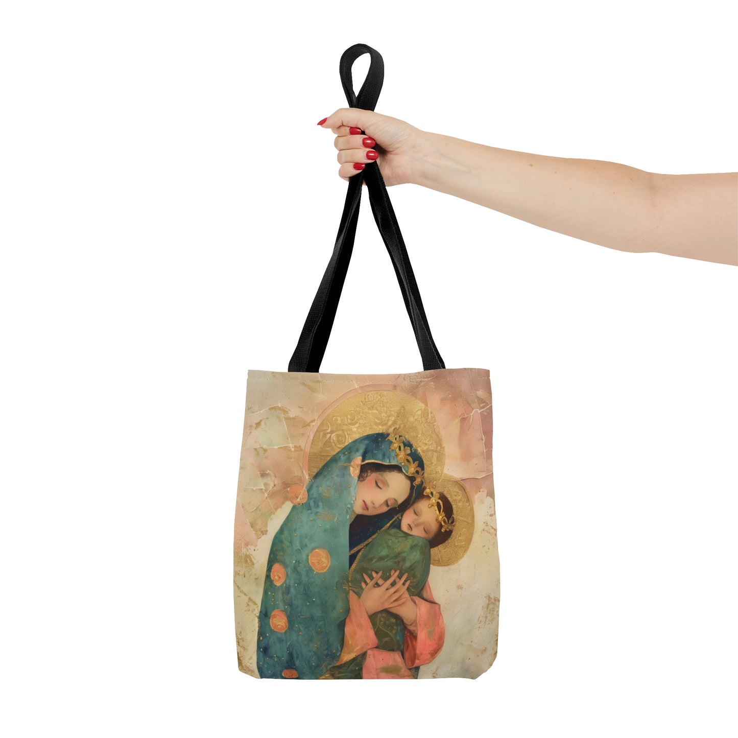 The Sweet Advocate of Souls - Mary, Help of Christians Tote Bag - Large Medium Small Faith Art Bag - Catholic Faith Purse - Double Sided