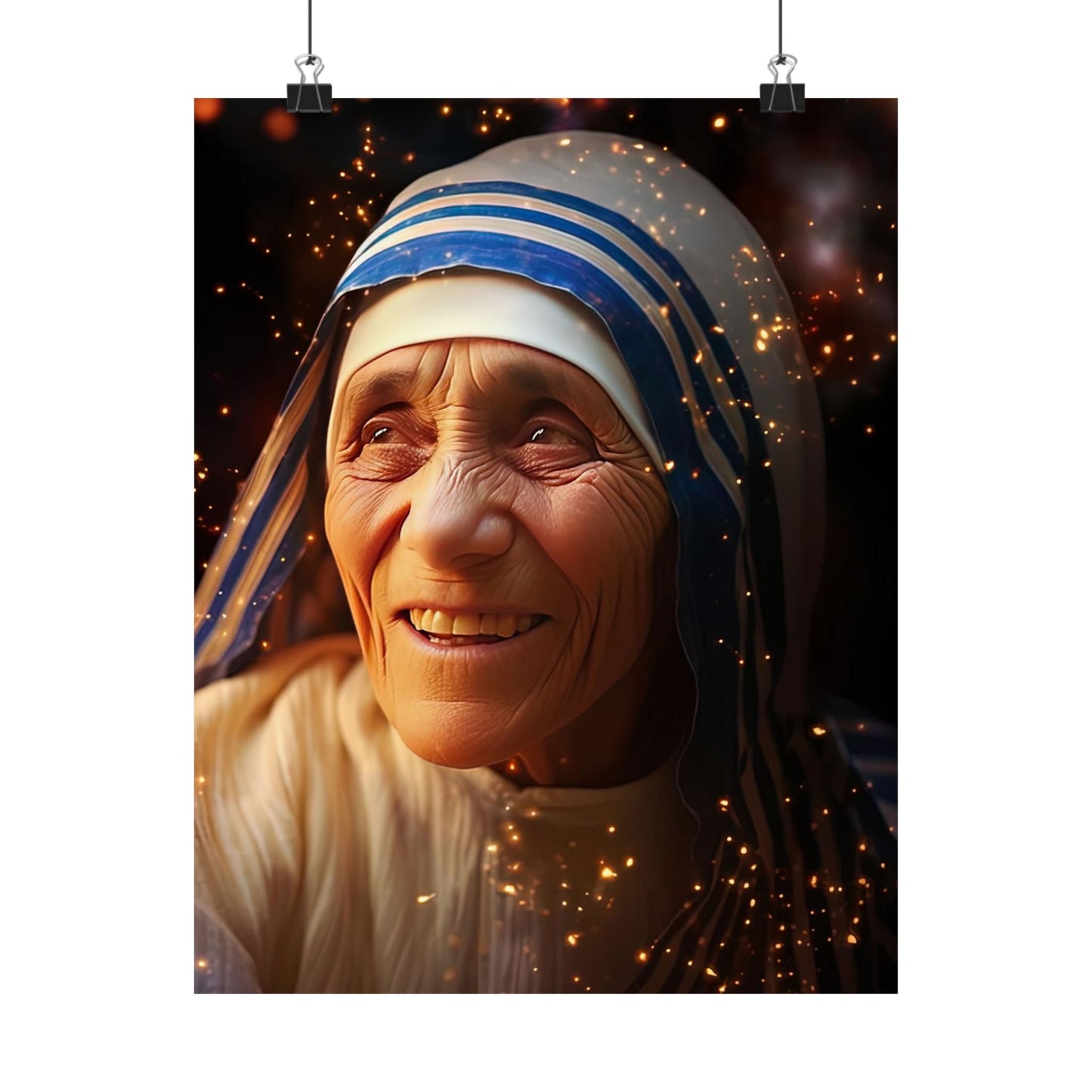 Saint Teresa of Calcutta - Mother Teresa - Sanctified Souls Print - Multiple Sizes - Premium Matte Vertical Posters