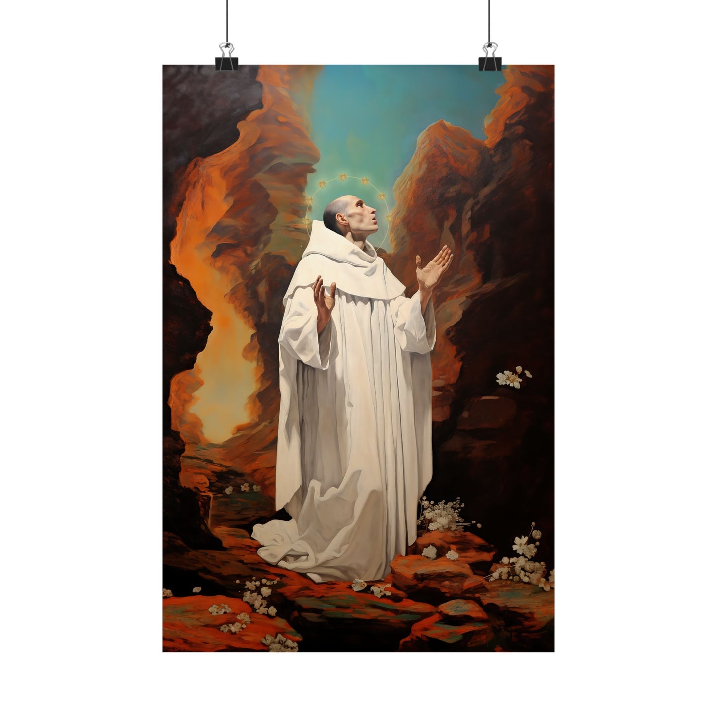 Saint Bruno Print - Sanctified Souls Print - Multiple Sizes - Premium Matte Vertical Posters