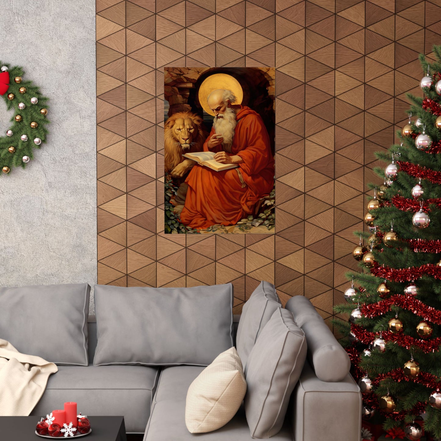 Saint Jerome - Sanctified Souls Print - Multiple Sizes - Premium Matte Vertical Posters