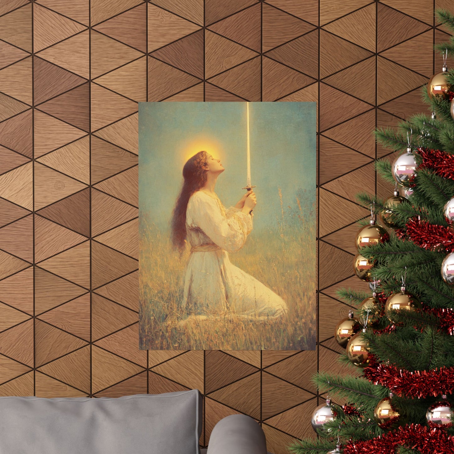 Saint Joan of Arc - Sanctified Souls Print - Multiple Sizes - Premium Posters - Catholic Art - Christian Home Decor Artwork