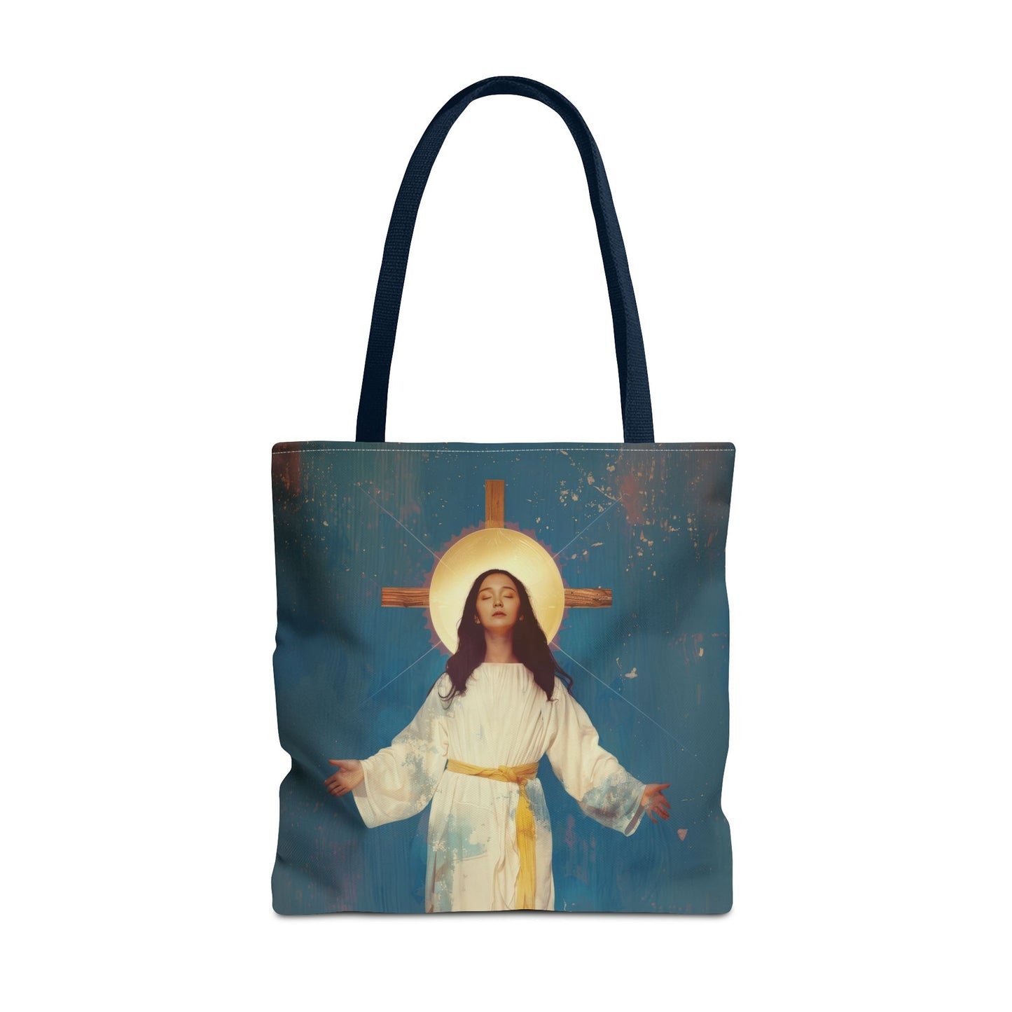 Our Lady of Akita - Mother Mary - Tote Bag - Large Medium Small Faith Art Bag - Re-usable Tote Purse - Double Sided