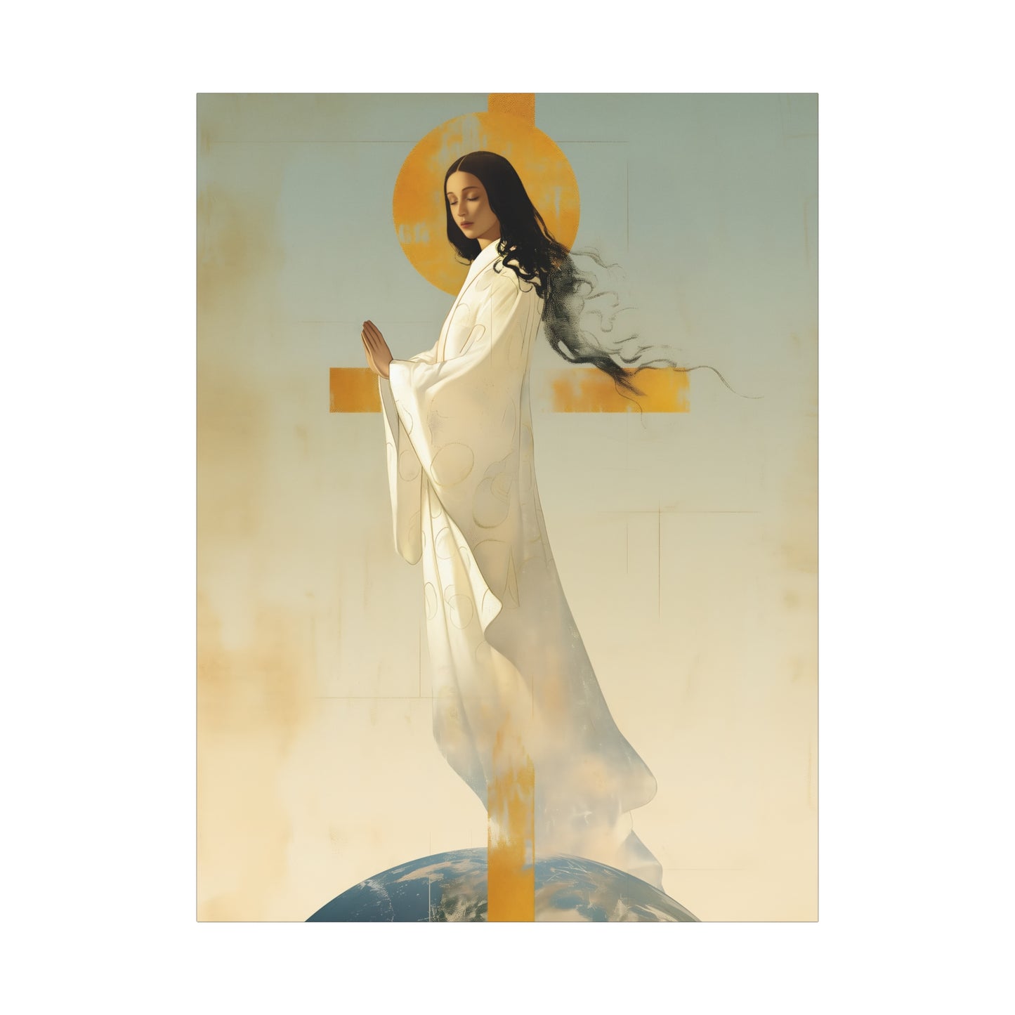 Our Lady of Akita - Mother Mary - Gallery Wrapped Canvas - Print - Religious Art for your Home - Catholic