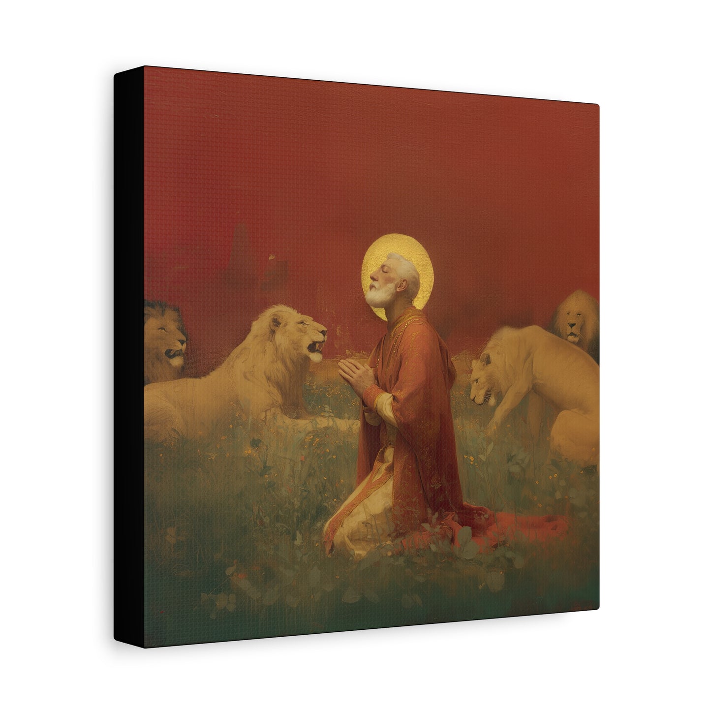 Saint Ignatius of Antioch -  Museum Wrapped Canvas - Sanctified Souls Print - Religious Art for your Home - Catholic Patron Saint Art