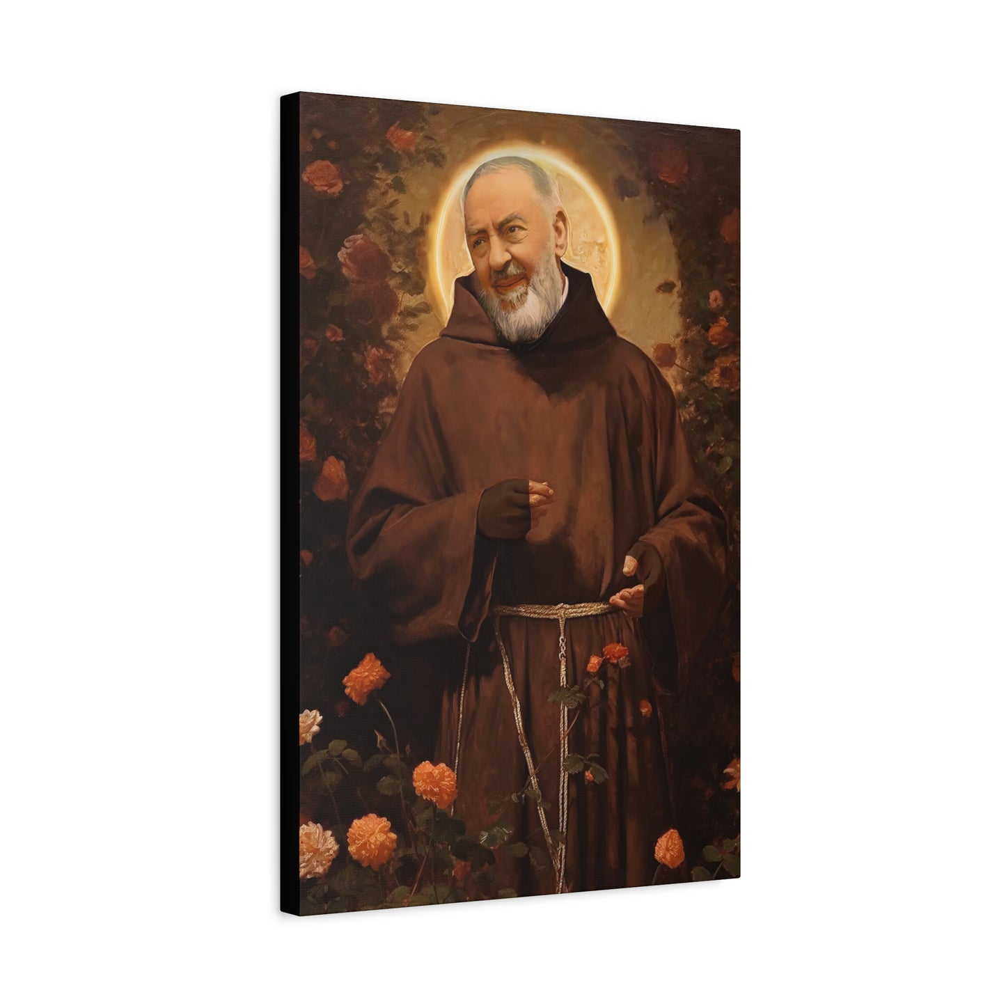 Saint Padre Pio - Museum Wrapped Canvas - Sanctified Souls Print - Religious Art for your Home