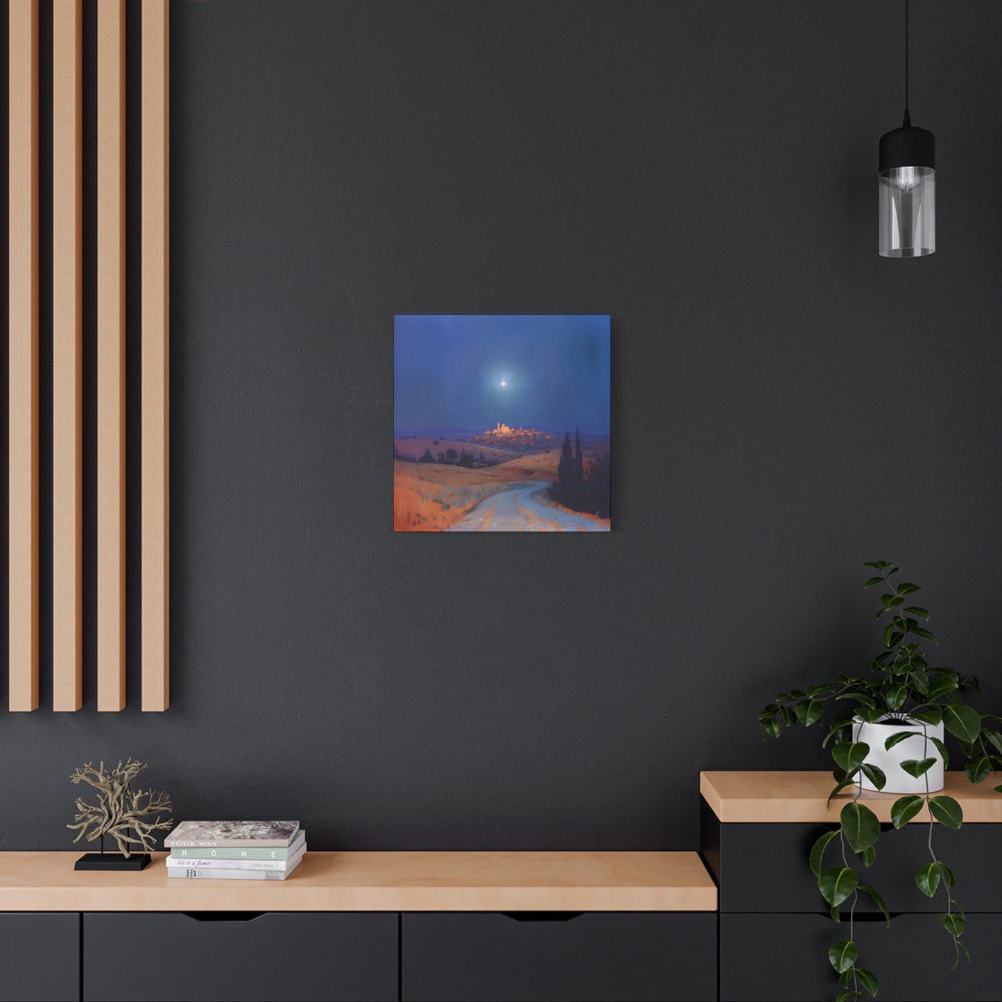 Bethlehem Wrapped in the Light of His Coming - Gallery Wrapped Canvas - Print - Religious Art for your Home - Catholic