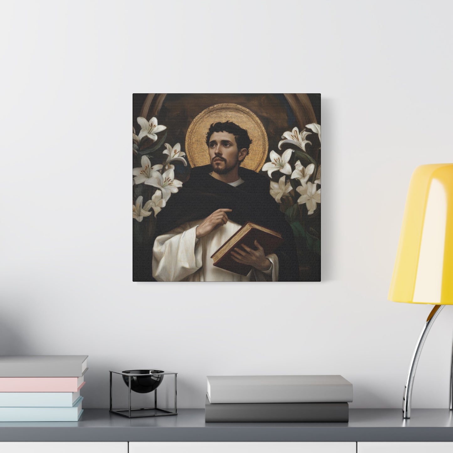 Saint Dominic -  Museum Wrapped Canvas - Sanctified Souls Print - Religious Art for your Home - Catholic Patron Saint Art