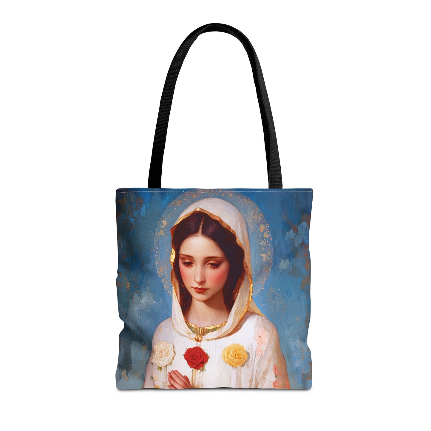 Rosa Mystica - Mystical Rose - Mother Mary - Marian Art - Tote Bag - Large Medium Small Faith Art Bag - Tote Purse