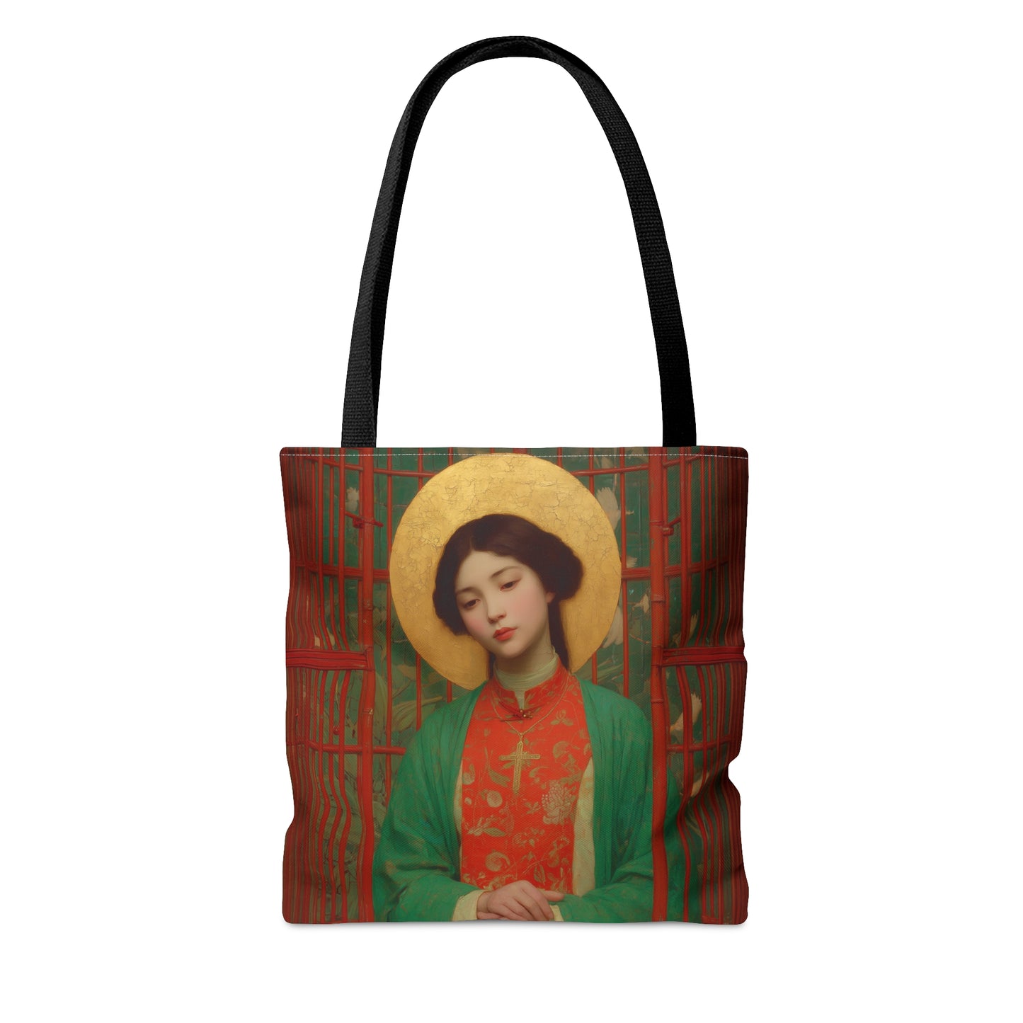 Saint Agnes Tsao Kou Ying - Tote Bag - Large Medium Small Faith Art Bag - Bible Study Faith Purse - Double Sided
