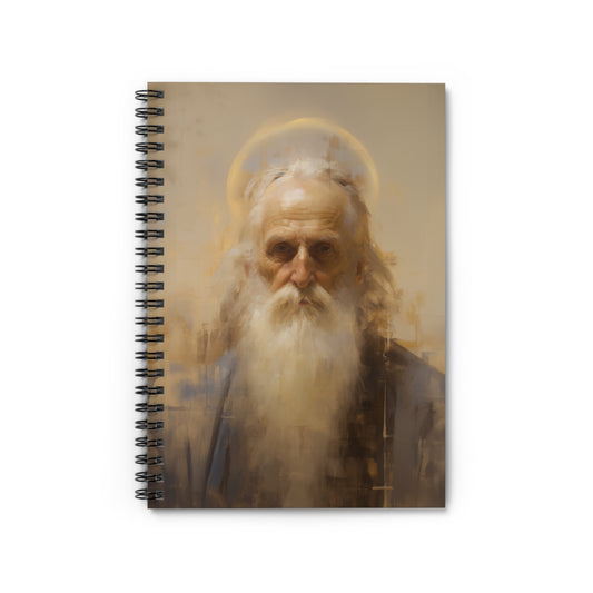Saint Zachariah - Sanctified Souls Art - Religious - Spiral Notebook - Ruled - Catholic - Devotional Journal - Journal Diary
