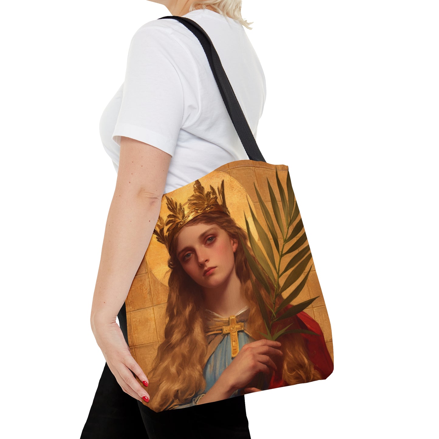 Saint Agrippina - Tote Bag - Large Medium Small Faith Art Bag - Catholic Faith Purse