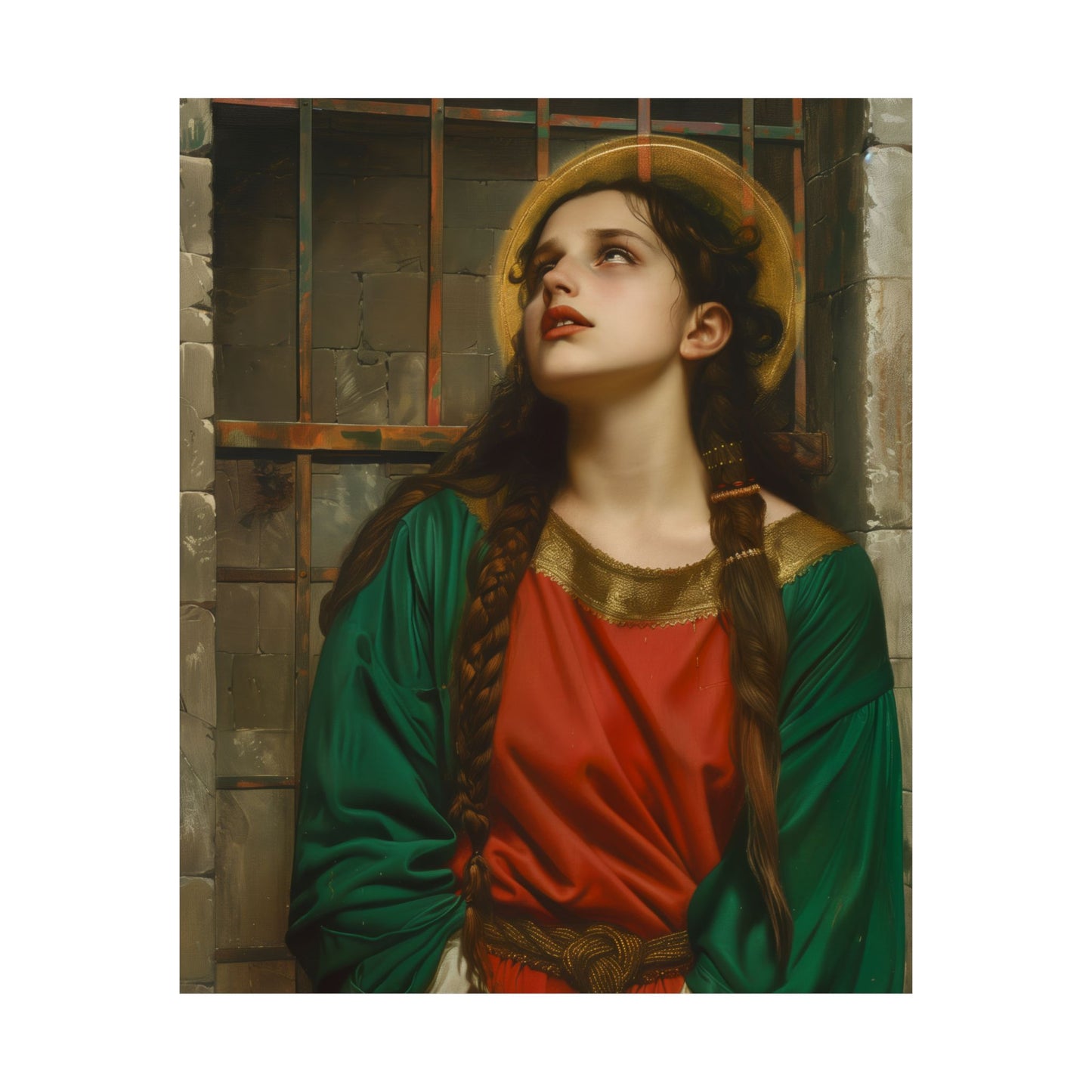 Saint Juliana of Nicomedia - Sanctified Souls Print - Multiple Sizes - Premium Matte Vertical Posters - Catholic Art for the home