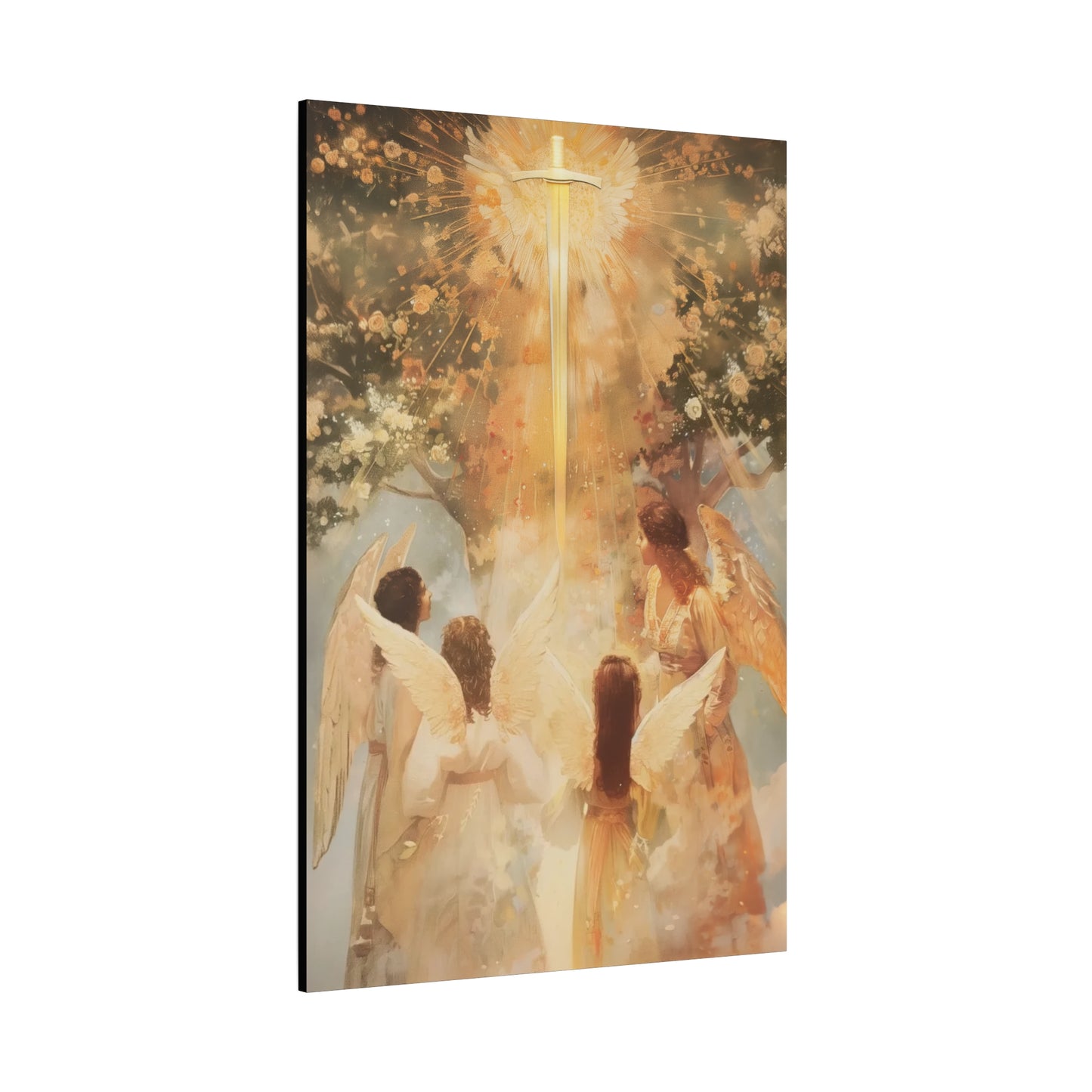 The Watchers of the First Dawn - Guardians of Eden - Gallery Wrapped Canvas - Print - Religious Art for your Home - Catholic Art