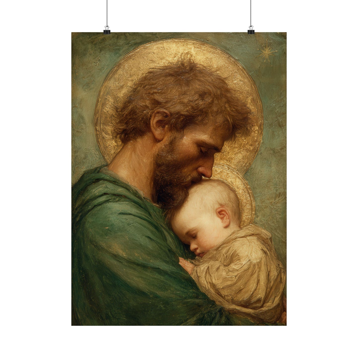 Saint Joseph the Father - Sanctified Souls Print - Multiple Sizes - Premium Matte Vertical Posters