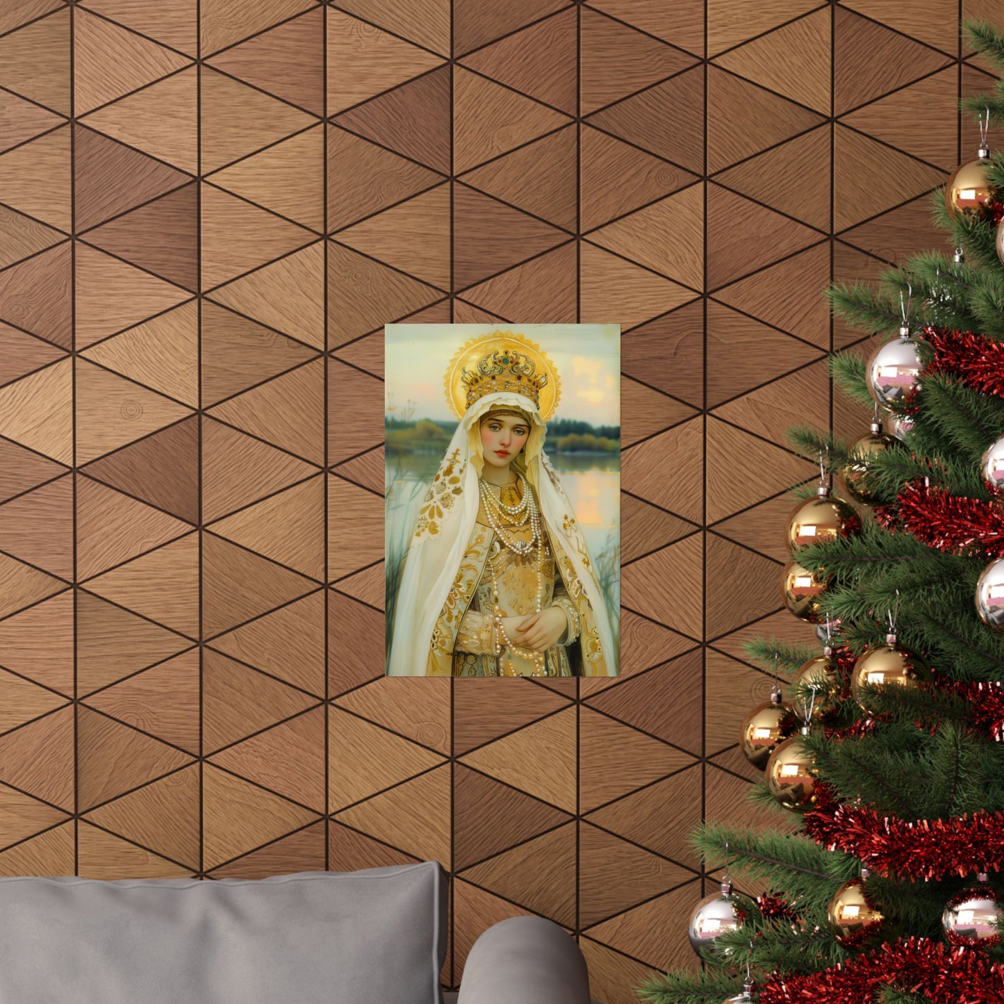 Saint Olga of Kyiv - Sanctified Souls Print - Multiple Sizes - Premium Posters - Catholic Art - Christian painting
