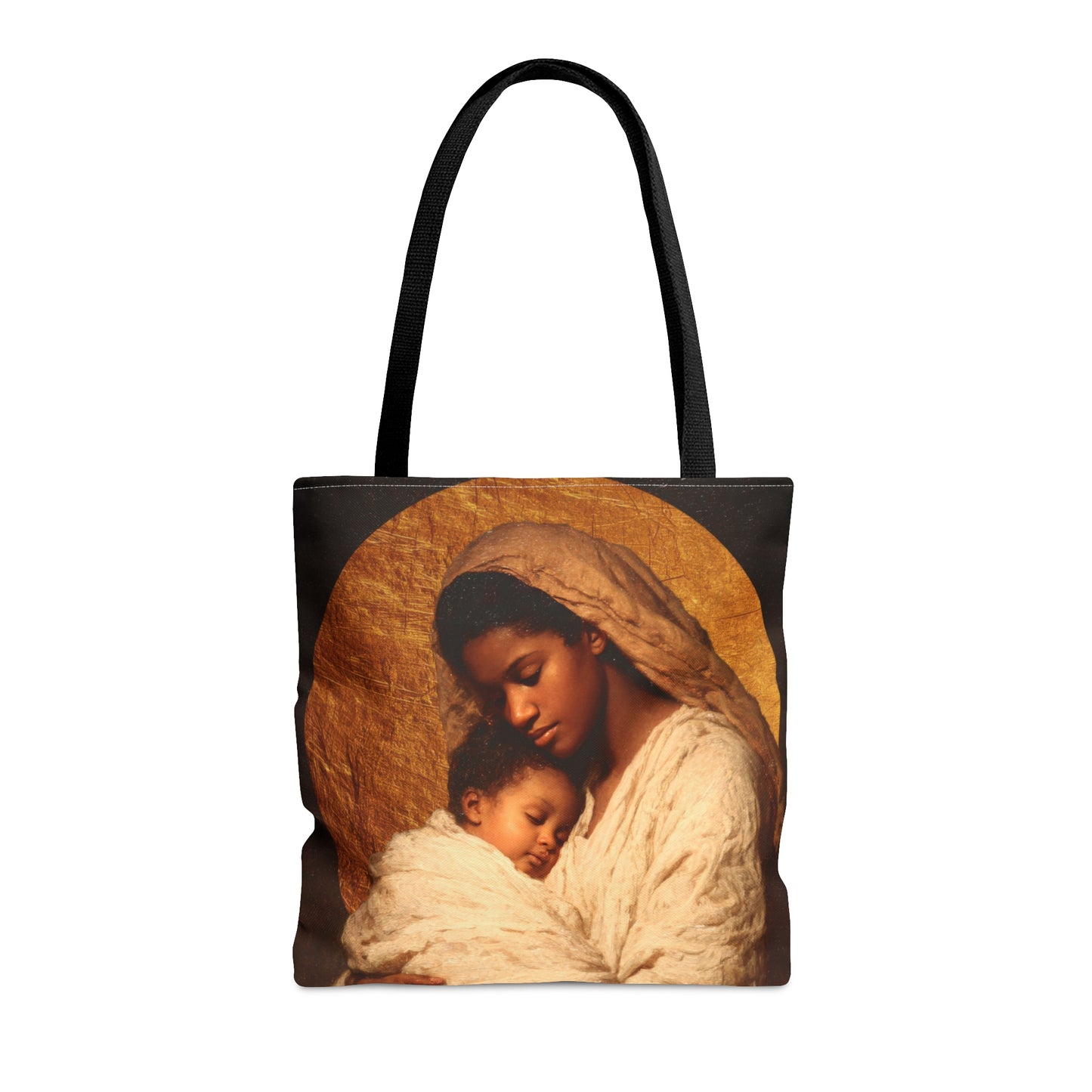 Our Lady of the Manger - Mother Mary and the Christ Child - Tote Bag - Large Medium Small Faith Art Bag - Catholic Faith Purse