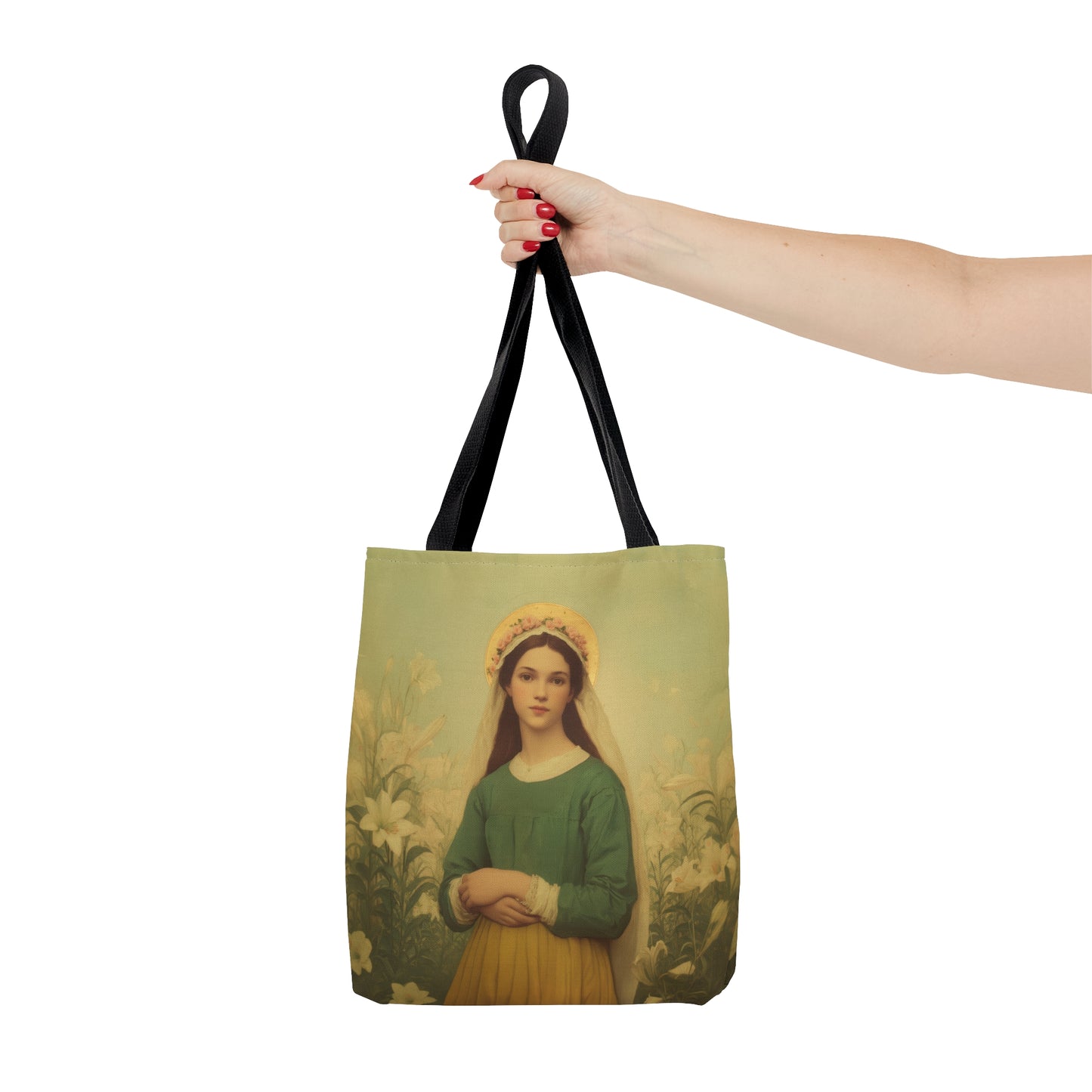 Saint Maria Goretti - Tote Bag - Large Medium Small Faith Art Bag - Bible Study Faith Purse - Double Sided
