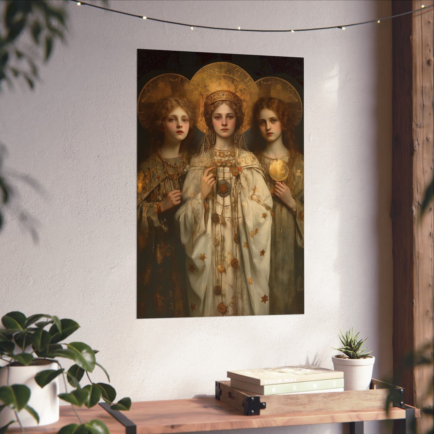 Saints Faith, Charity and Hope - Sanctified Souls Print - Multiple Sizes - Premium Matte Vertical Posters