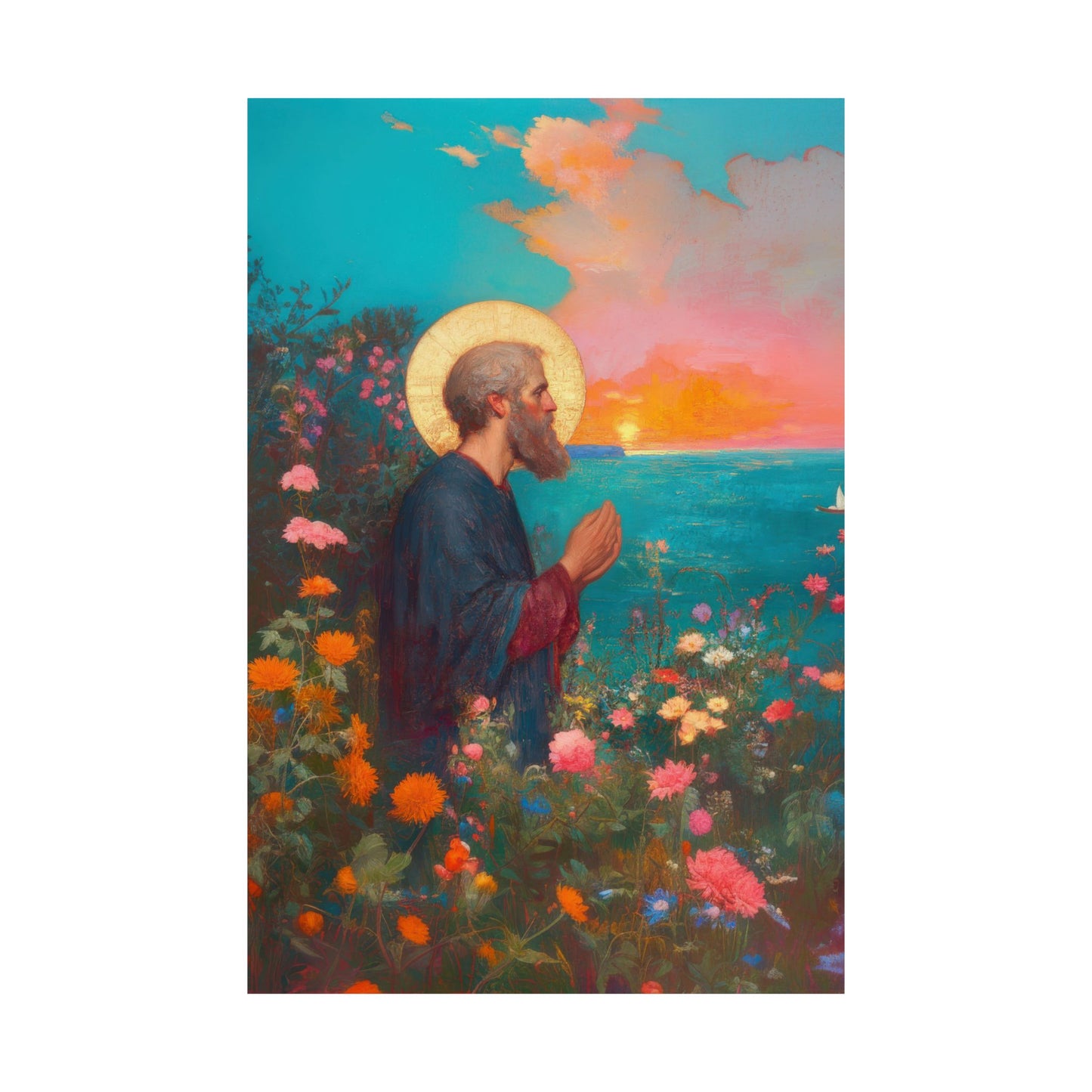 Saint Philip the Apostle - Sanctified Souls Print - Multiple Sizes - Premium Matte Vertical Posters
