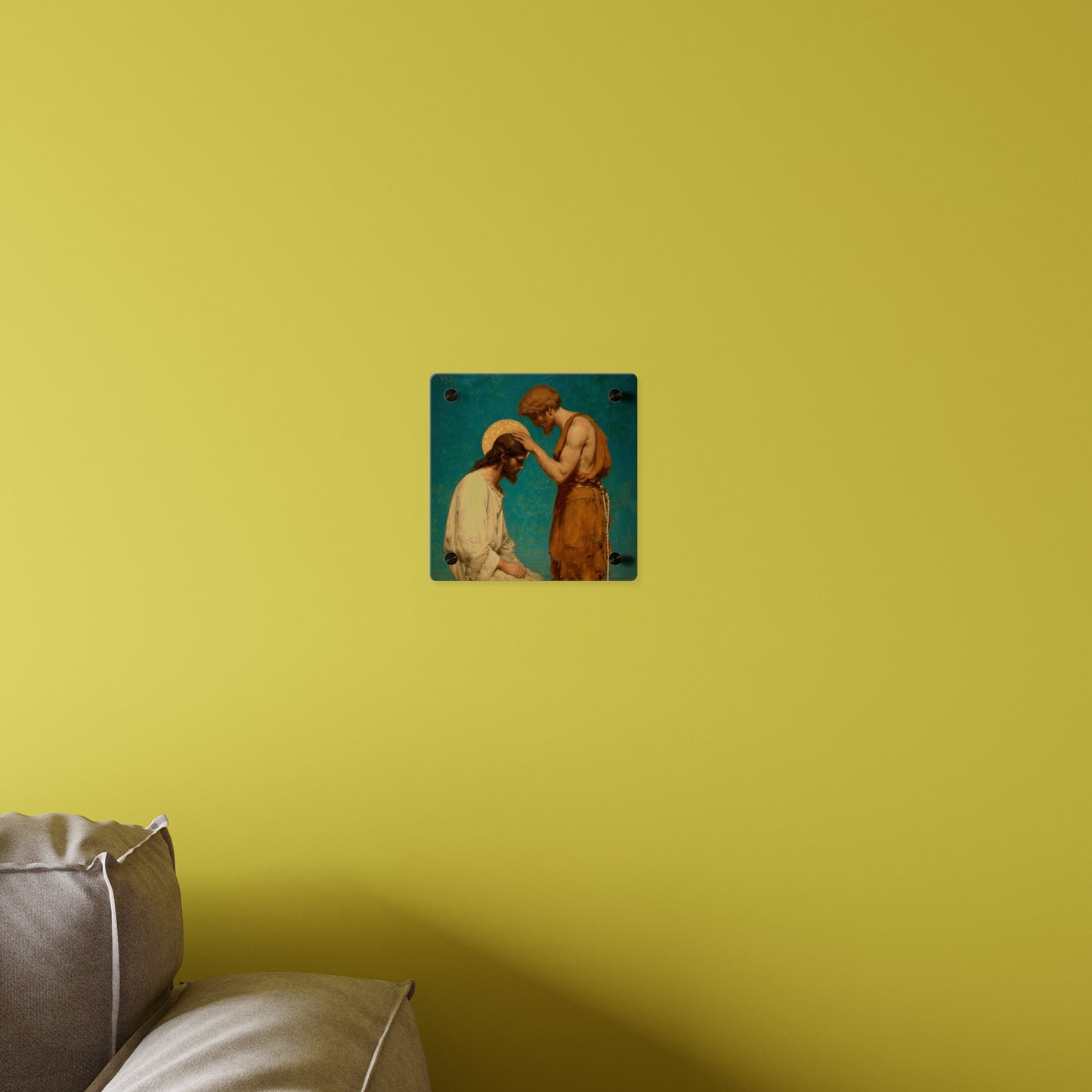 Saint John the Baptist, The Prophet and the Promise - Acrylic Wall Art Panel - Ready to Hang Acrylic Print - Catholic Saint Art