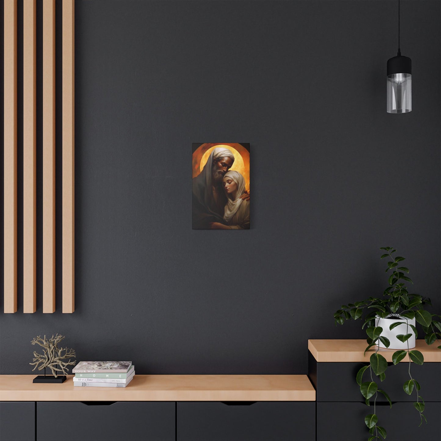 Saint Joachim and Saint Anne Canvas Print - Multiple Sizes - Catholic Home art - Museum Wrapped Canvas - Sanctified Souls Print