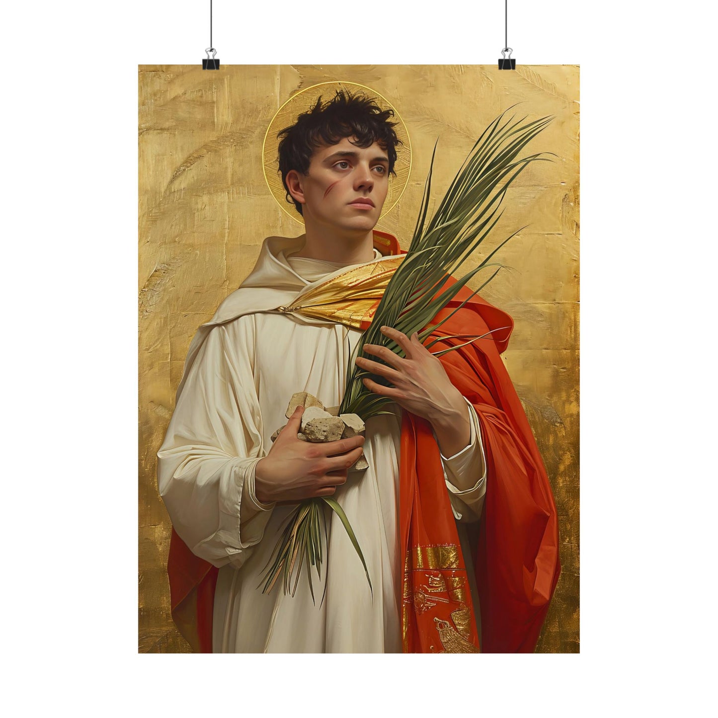 Saint Stephen - Sanctified Souls Print - Multiple Sizes - Premium Matte Vertical Posters