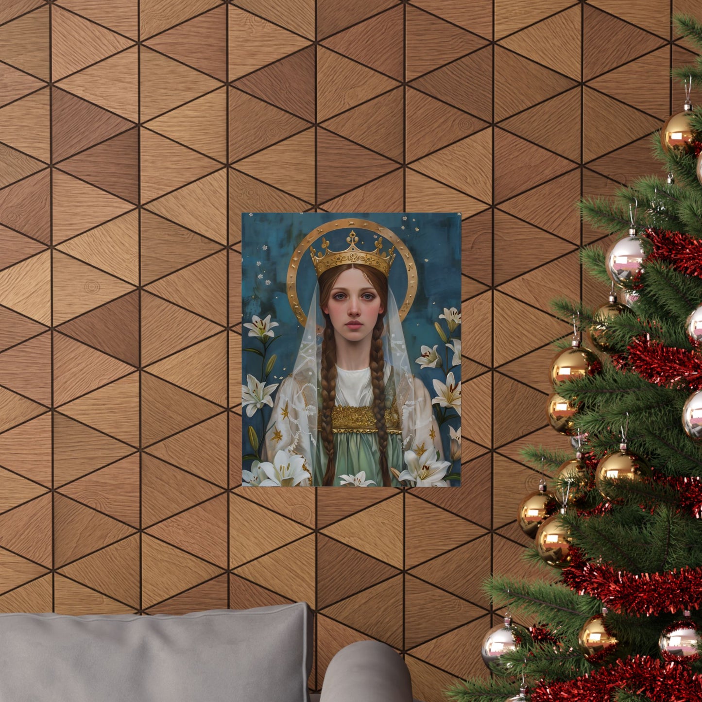 Saint Isabel of France - Sanctified Souls Print - Multiple Sizes - Premium Matte Vertical Posters - Matilda of Ringelheim