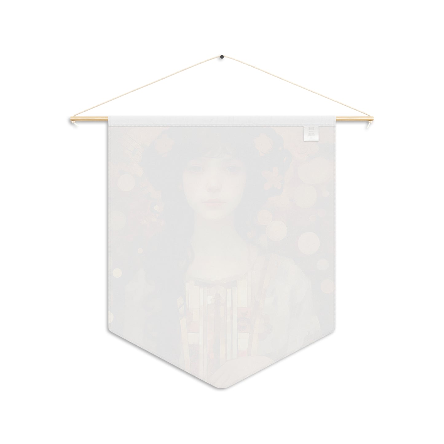 Saint Cecilia Wall Banner / Wall Hanging - Prayer room art - Catholic Home Art - Large Print - 18" x 21"