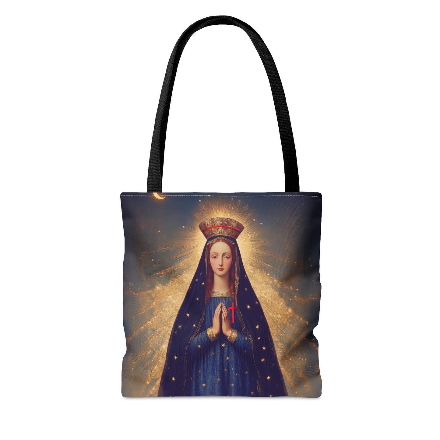 Our Lady of Pontmain - Tote Bag - Large Medium Small Faith Art Bag - Bible Study Faith Purse - Double Sided Prayer Tote - Catholic Saint