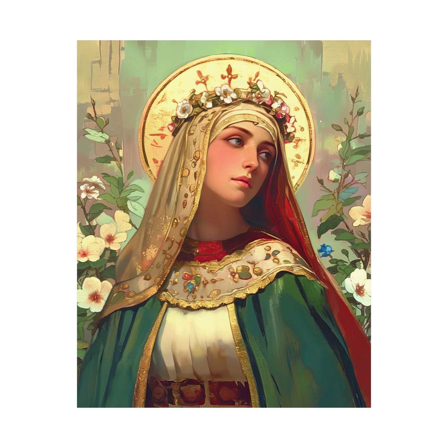 Saint Matilda of Germany Print - Sanctified Souls Print - Multiple Sizes - Premium Matte Vertical Posters