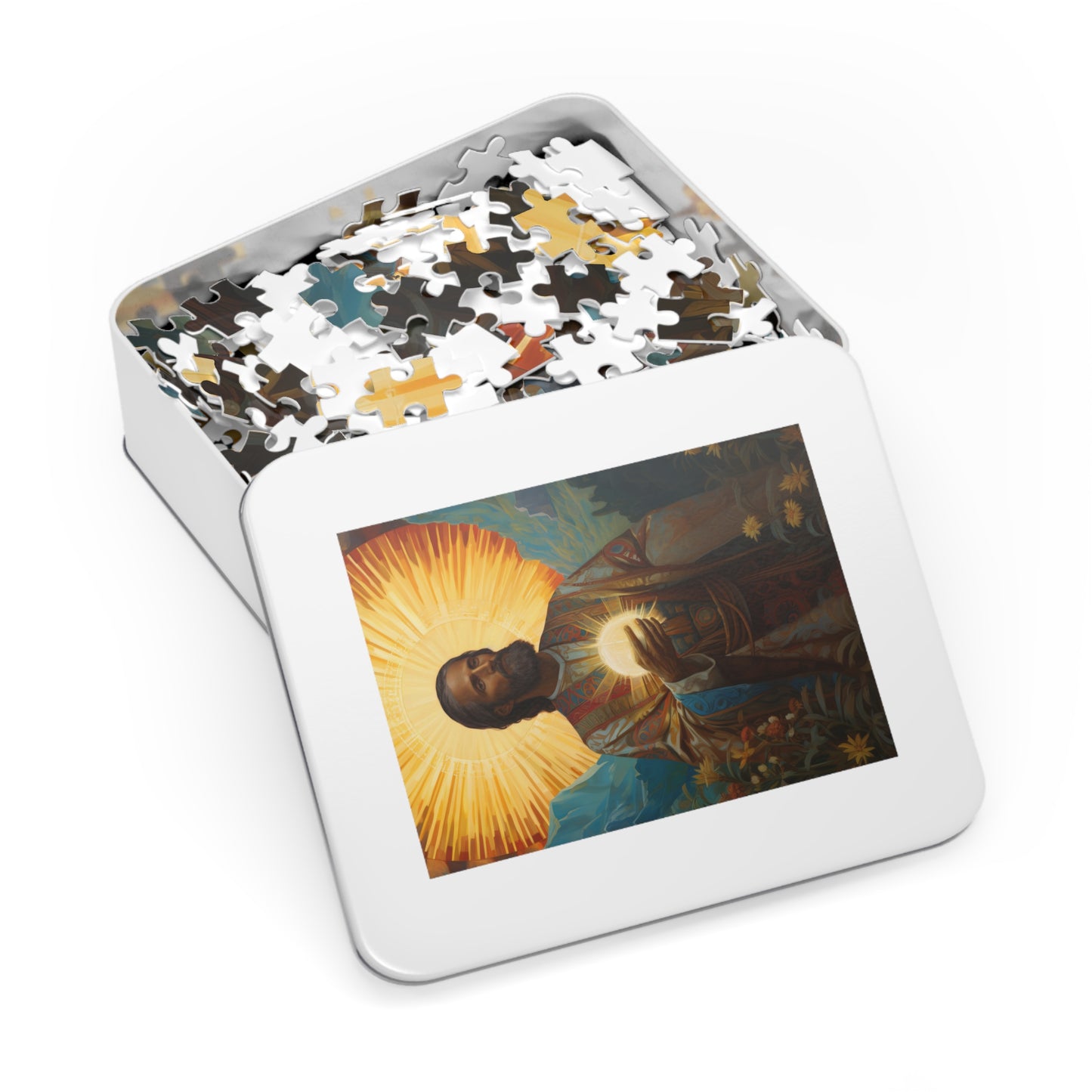 Saint Benignus of Dijon - Puzzle and Keepsake Tin - Jigsaw Puzzle (30, 110, 252, 500,1000-Piece) - Religious Puzzle