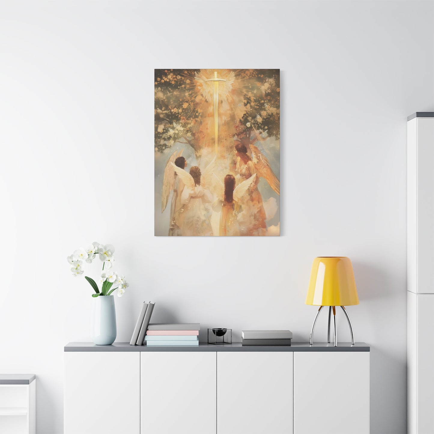 The Watchers of the First Dawn - Guardians of Eden - Gallery Wrapped Canvas - Print - Religious Art for your Home - Catholic Art