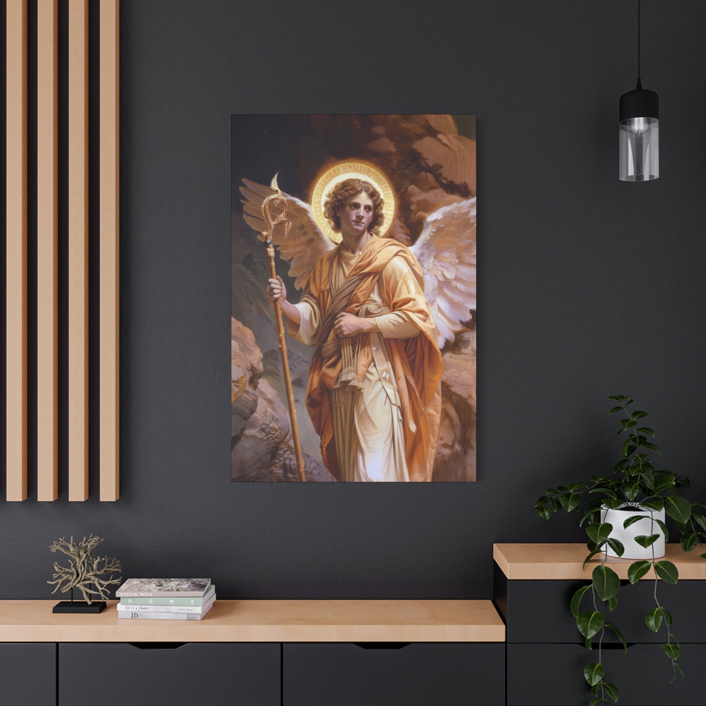 Saint Raphael the Archangel - Gallery Wrapped Canvas - Print - Religious Art for your Home - Catholic
