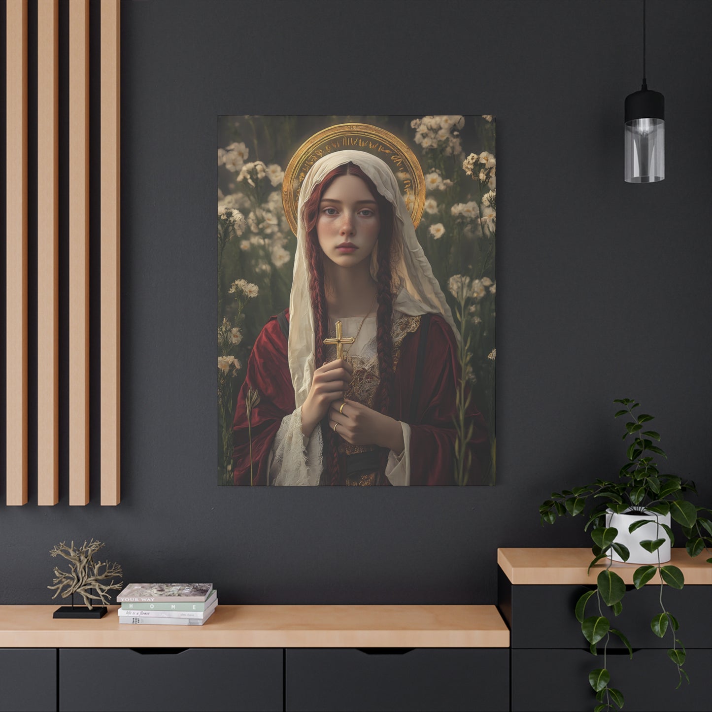 Saint Hilaria - Gallery Wrapped Canvas - Print - Religious Art for your Home - Catholic Art