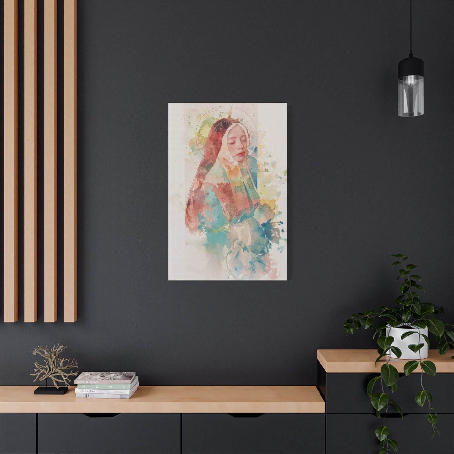 Saint Bernadette - Museum Wrapped Canvas - Sanctified Souls Print - Religious Art for your Home