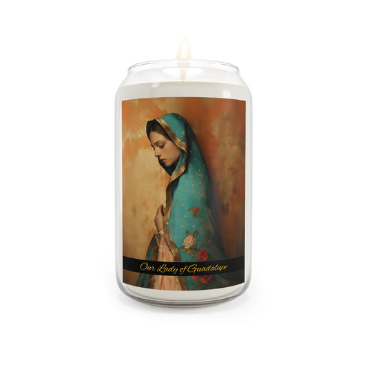 Our Lady of Guadalupe - Scented Prayer Candle, 13.75oz - Tall Size - Religious Prayer Candle